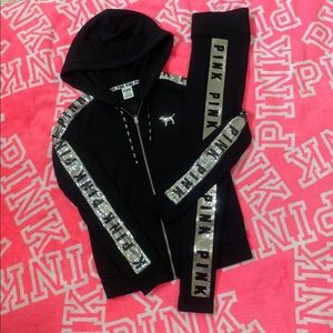 PINK Silver Strip Set